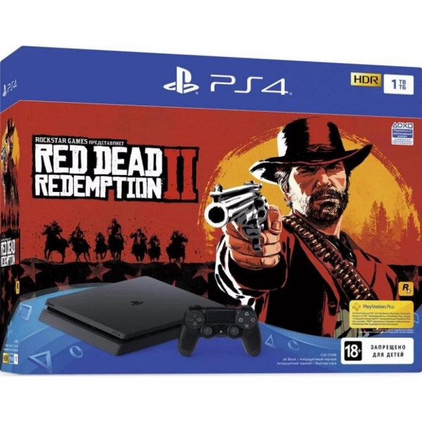   Sony Playstation 4 Slim 1TB + Red Dead Redemption 2 (CUH-2208B)
