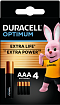  Duracell AAA bat Alkaline 4 Optimum (5015596)