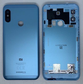 Задня кришка Xiaomi Mi A2 Lite, синій Сервіснй оригінал (561020022033) 561020022033 фото