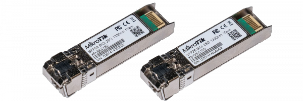 Комплект SFP модулів Mikrotik SFP28 15 км 1270/1310 LC XS+2733LC15D