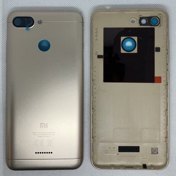 Задня кришка Xiaomi Redmi 6, золотистий Сервісний оригінал (552228800021) 552228800021 фото