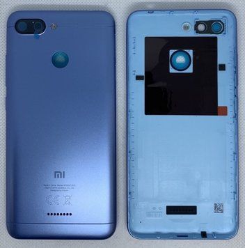 Задня кришка Xiaomi Redmi 6, синій Сервісний оригінал (552228830021) 552228830021 фото