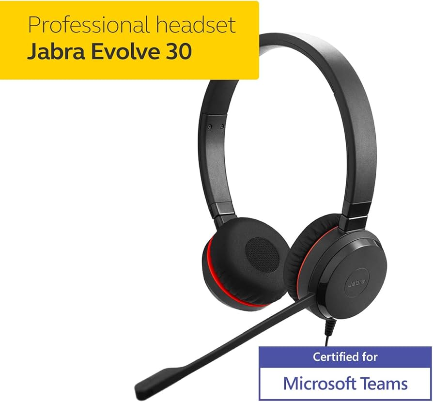 Навушники з мікрофоном JABRA Evolve 30 II USB-C/A Stereo MS Black