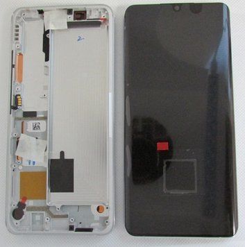 Дисплейний модуль Xiaomi Mi Note 10 з сенсором, корпусом сріблястий Оригінал (56000200F400) 56000200F400 фото