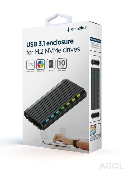 Зовнішня кишеня для диска Gembird EE2280-U3C-03 (EE2280-U3C-03) EE2280-U3C-03 фото